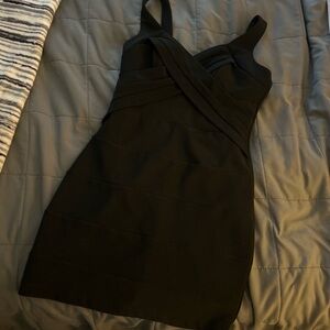 Emerald Sundae Black Mini Dress